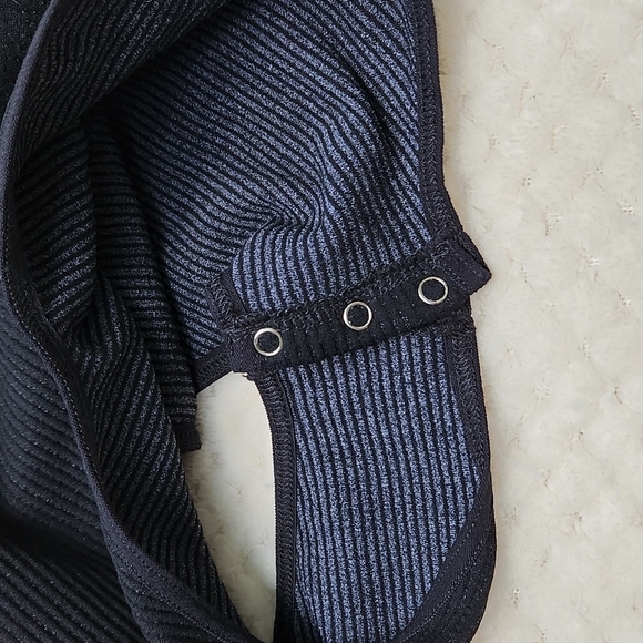 **HP**Nwot Free People Movement Ribbed Longsleeve Open Back Bodysuit - Picture 7 of 14